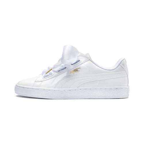 Zapatillas Puma Basket Heart Charol Blanco Mujer 363073-02