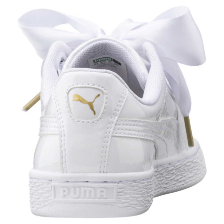 Zapatillas Puma Basket Heart Charol Blanco...