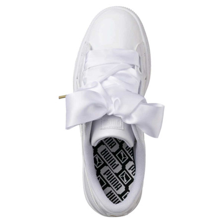 Zapatillas Puma Basket Heart Charol Blanco...