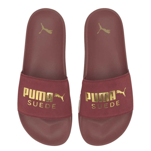 Chanclas Puma Leadcat FTR Suede Classic Granate Mujer 372277-05