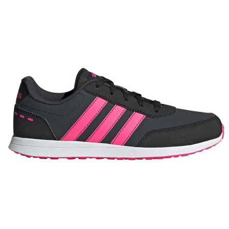 Zapatillas Adidas VS Switch 2 K Negro Rosa Running Niña G25920