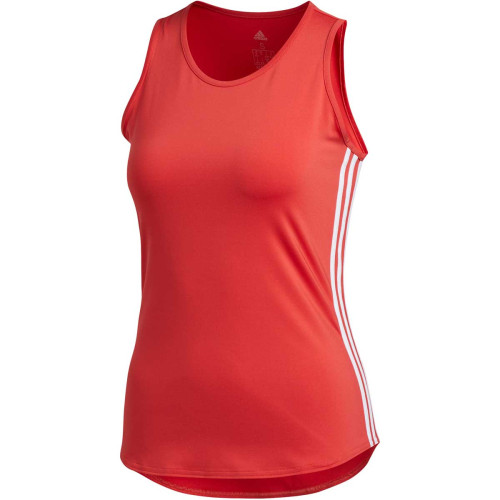 Camiseta Tirantes Adidas 3 Stripe Rojo Mujer FL2050