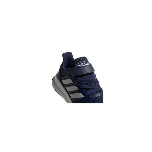 Zapatillas Adidas Runfalcon Azul Marino Blanco Niño Velcro EG6147