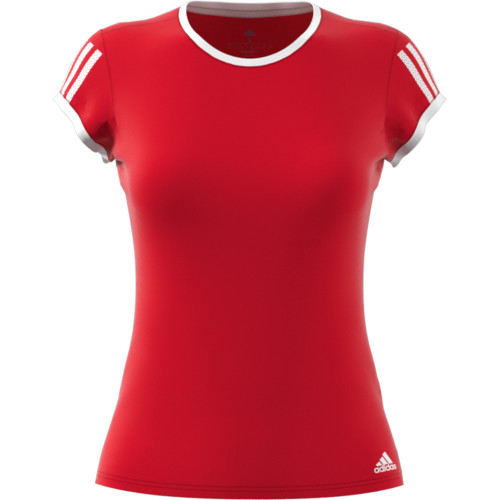Camiseta Adidas 3 Stripe EJ7050 Rojo Mujer