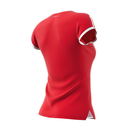 Camiseta Adidas 3 Stripe EJ7050 Rojo Mujer