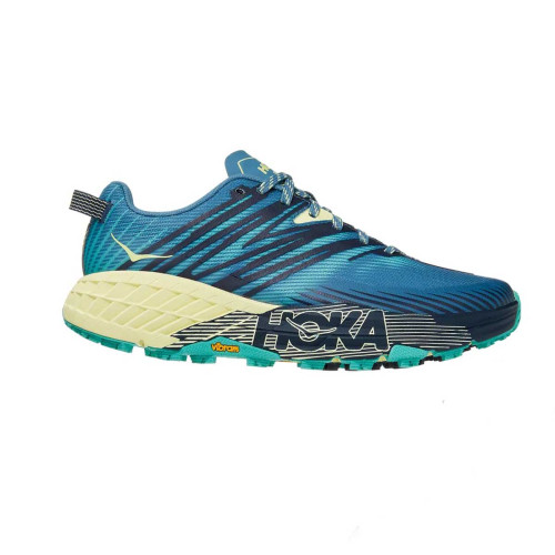 Zapatillas Hoka One One Speedgoat 4 Azul Verde Trail Running Mujer