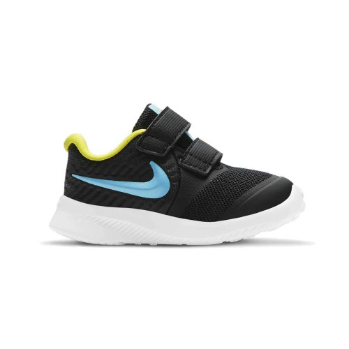 Zapatillas Nike Star Runner 2 Negro Azul Velcro Bebé AT1803-012
