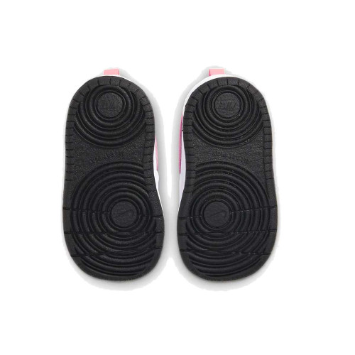 Zapatillas Nike Court Borough Low 2 Blanco Rosa Velcro Bebé BQ5453-108