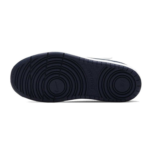 Zapatillas Nike Court Borough Low 2 Blanco Azul Marino Velcro Niño BQ5451-107
