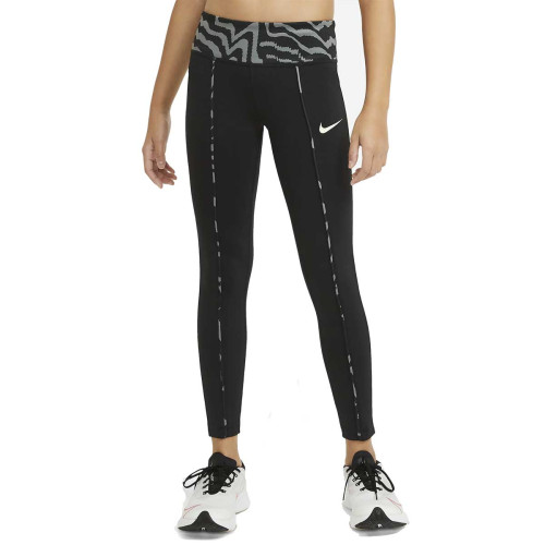 Mallas Leggins Nike One Estampado Negro Niña DA0901-010