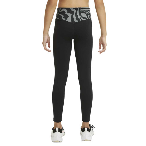 Mallas Leggins Nike One Estampado Negro Niña DA0901-010