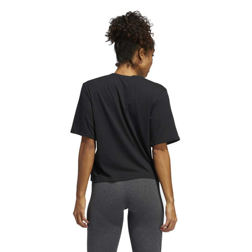 Camiseta Adidas Holiday Negro Dorado Mujer GE0327