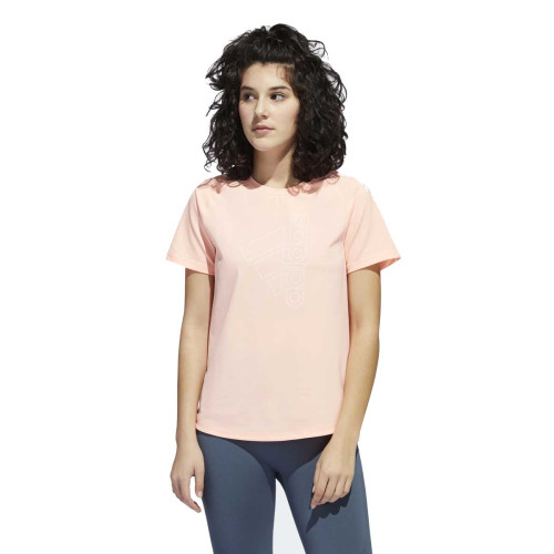 Camiseta Adidas Badge of Sport Rosa Mujer GK0401