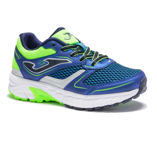 Zapatillas Joma Vitaly Jr 2104 Azul Royal Verde Flúor Running Niño
