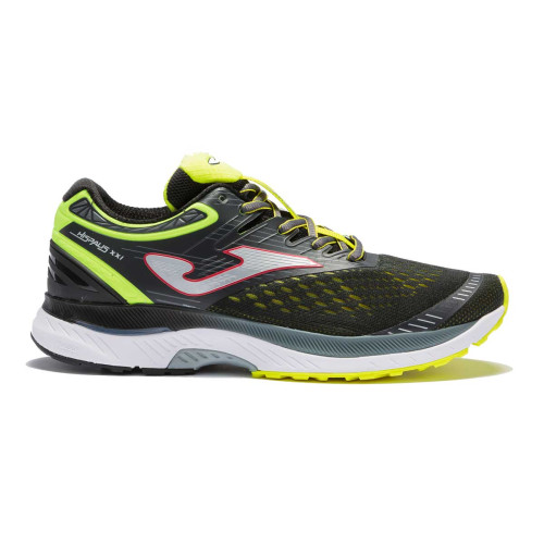 Zapatillas Joma Hispalis 2122 Gris Amarillo Flúor Running Hombre