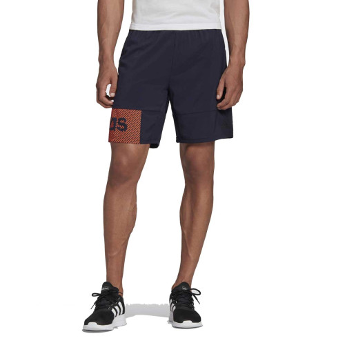 Pantalón corto Adidas Designed to Move Primeblue Branded Azul Marino Running Hombre GD5293f