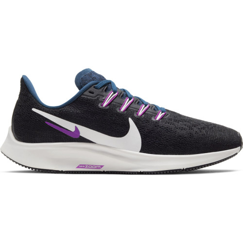 Zapatillas Nike Air Zoom Pegasus Negro Morado Running Mujer AQ2210-012