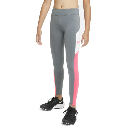 Mallas Nike Trophy Big Tight Gris Rosa Niña CI9940-087