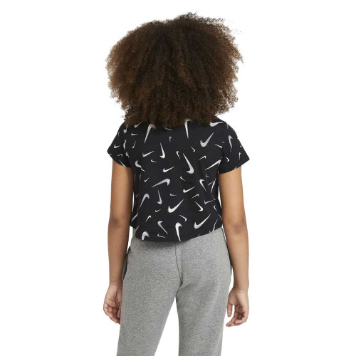 Camiseta Nike Sportwear Negro Blanco Niña DC7348-010