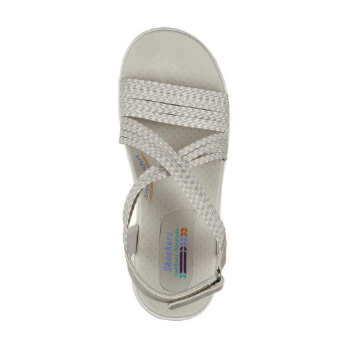 Sandalias Skechers Reggae Cup Oh Snap Beige Natural Mujer 163052 NAT