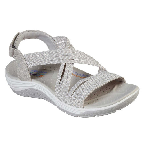 Sandalias Skechers Reggae Cup Oh Snap Beige Natural Mujer 163052 NAT