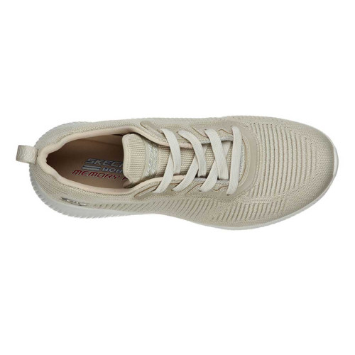 Zapatillas Skechers Bob Sport Squad Tough Talk Beige Natural Mujer 32504 NAT