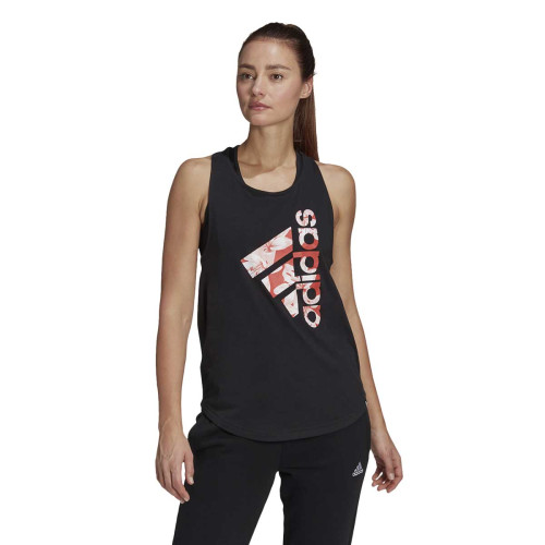 Camiseta Tirantas Adidas Floral Graphic Negro Mujer GL0824
