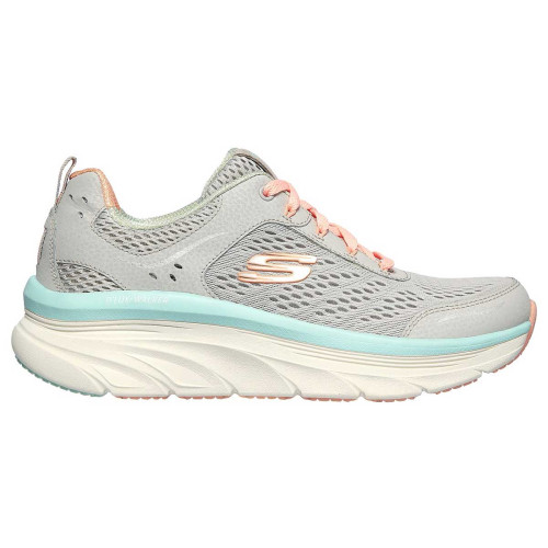 Zapatillas Skechers Relaxed Fit D´Lux Walker Infinite Motion Gris Rosa Mujer 149023-GYCL