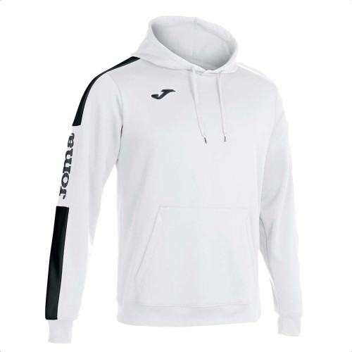 Sudadera Capucha Joma Championship IV Blanco Negro Niño 102103-201