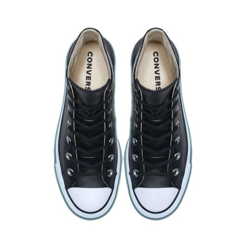 Zapatillas Converse Chuck Taylor All Star Platform Leather High Top Negras Altas PIel Mujer 561675C
