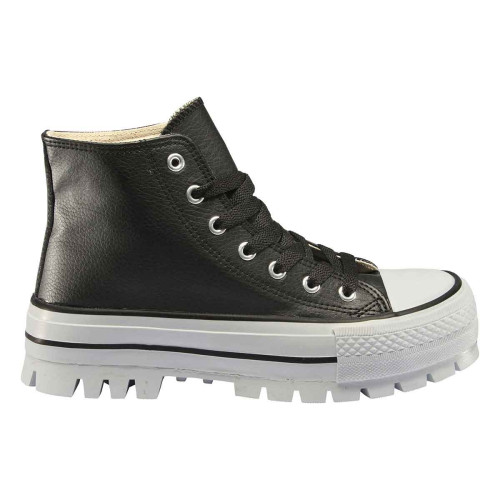 Zapatillas John Smith Leman P Negras Plataforma Mujer