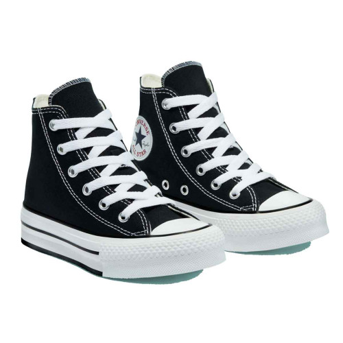Zapatillas Converse Color EVA Platform Chuck Taylor All Star High Top Negro Blanco Niño 671107C