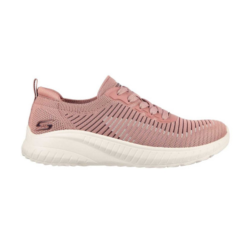 Zapatillas Skechers BOBS Sport Squad Chaos Renegade Parade Rosa Blanco Mujer 117207-MVMT