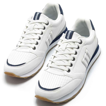 Zapatillas Mustang Porland Blanco Azul Hombre...