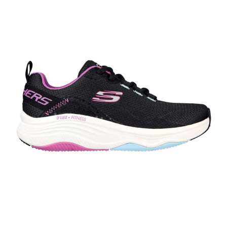 Zapatillas Skechers Relaxed Fit D'Lux Fitness Roam Free Negro Rosa Mujer 149835-BKMT