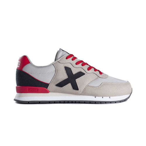 Zapatillas Munich Dash Sport 160 Gris Rojo Hombre 4150160