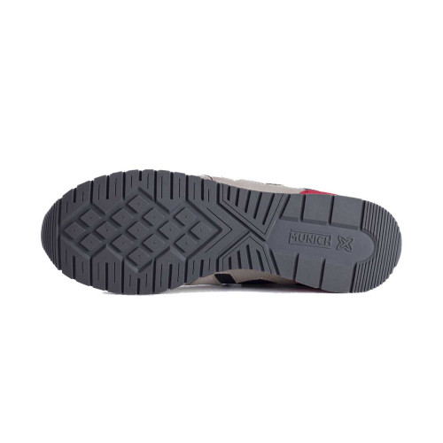 Zapatillas Munich Dash Sport 160 Gris Rojo Hombre 4150160
