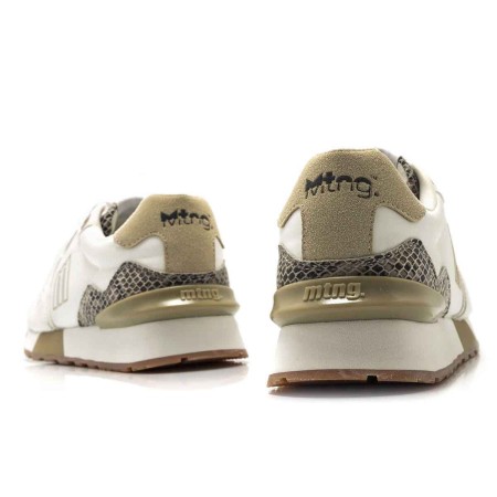 Zapatillas Mustang Joggo Classic Blanco Dorado...