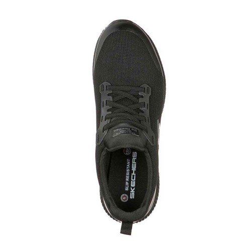 Zapatillas Skechers Work Relaxed Fit Squad SR Negro Hombre 200051EC-BLK