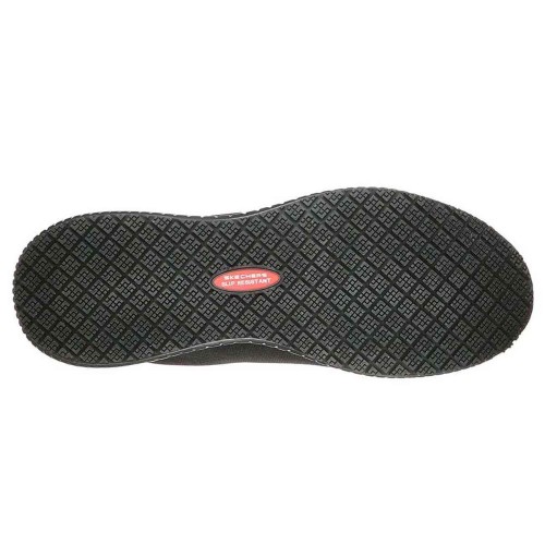 Zapatillas Skechers Work Relaxed Fit Squad SR Negro Hombre 200051EC-BLK