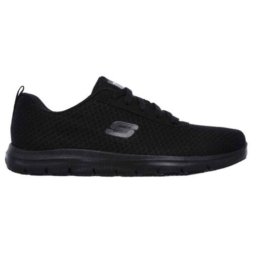 Zapatillas Skechers Work Relaxed Fit Ghenter Bronaugh SR Negro Mujer 77210EC-BLK