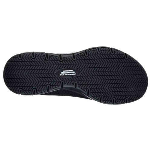 Zapatillas Skechers Work Relaxed Fit Ghenter Bronaugh SR Negro Mujer 77210EC-BLK
