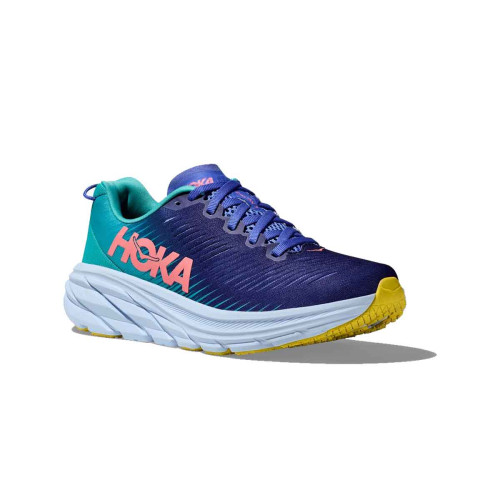 Zapatillas Hoka Rincon 3 Azul Verde Running Mujer 1119396-BBCRM
