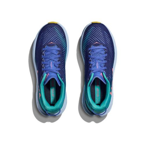 Zapatillas Hoka Rincon 3 Azul Verde Running Mujer 1119396-BBCRM