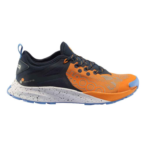 Zapatillas +8000 Tigor 23 Azul Marino Naranja Trail Running Hombre