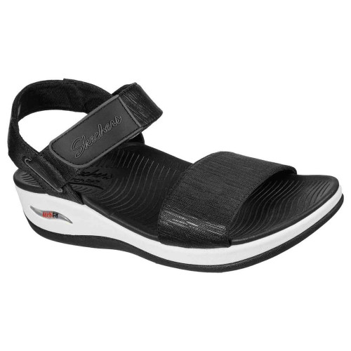 Sandalias Skechers Arch Fit Sunshine Negras Mujer 163310-BLK