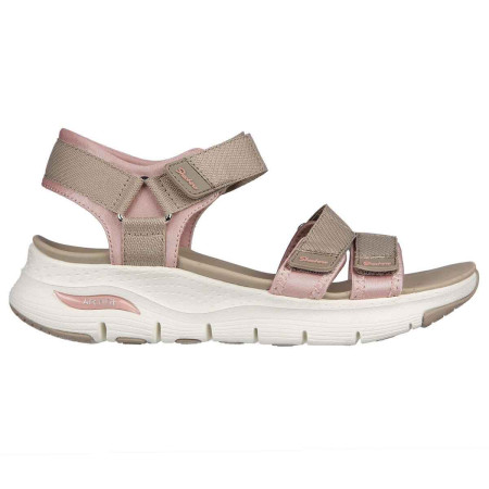 Sandalias Skechers Arch Fit Fresh Bloom Taupe Rosa Mujer 119305-TPPK