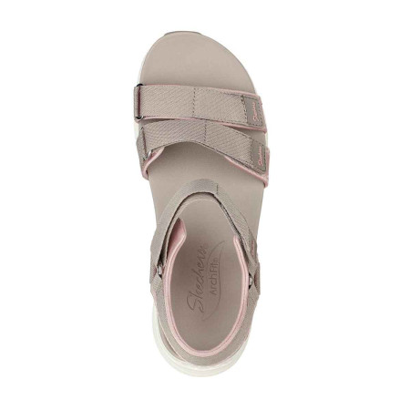 Sandalias Skechers Arch Fit Fresh Bloom Taupe...