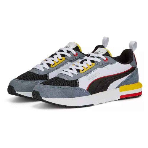 Zapatillas Puma R22 Blanco Negro Multicolor Hombre 383462-20
