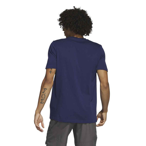 Camiseta Adidas Aeroready Training Logo Graphic Azul Marino H44741